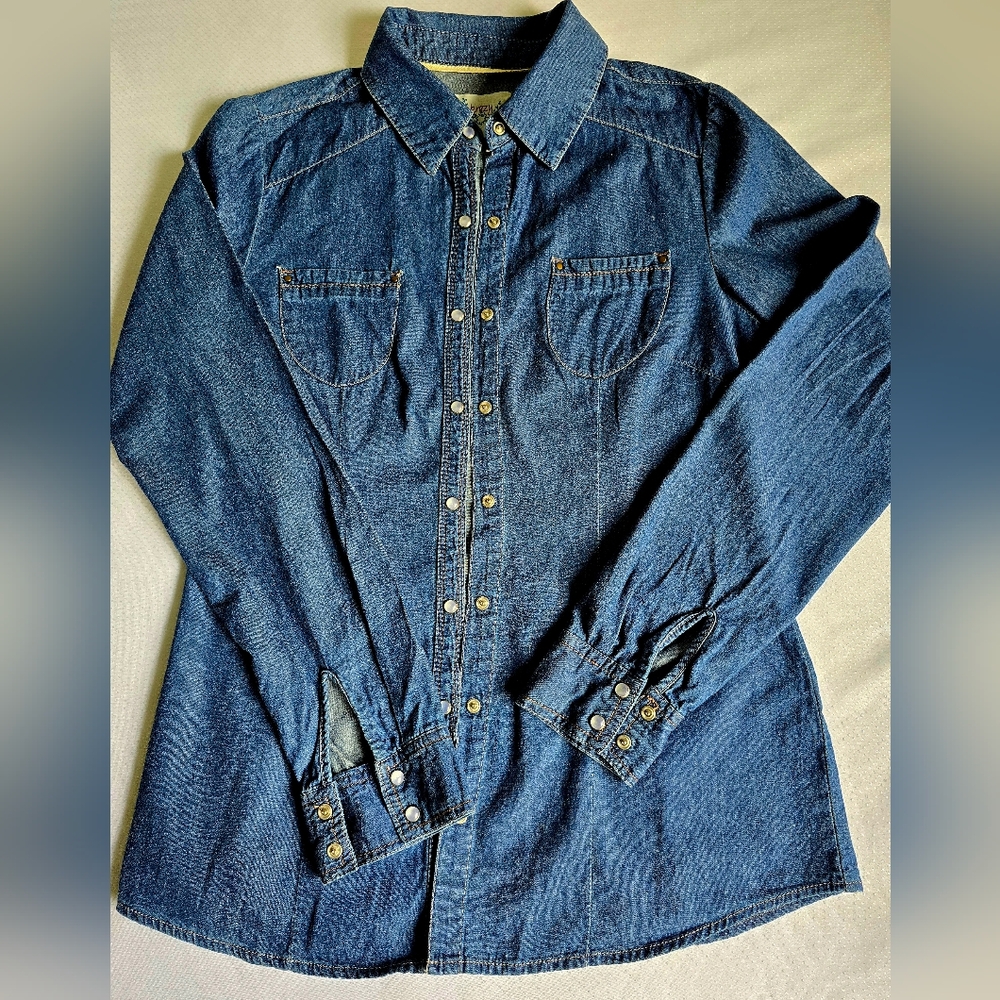 Denim Button Down Shirt Sz. XS
